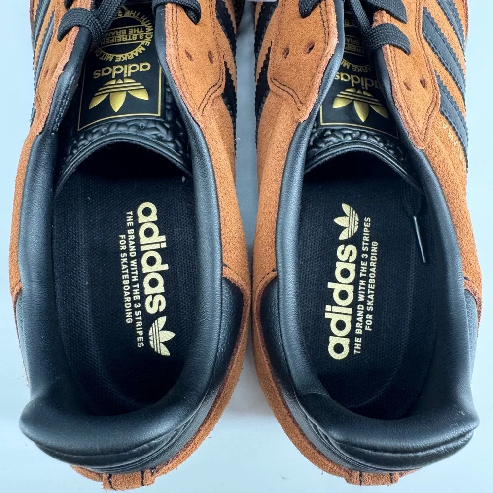 Adidas Samba ADV Sneakers Mens 10 Mesa Brown Black Suede HQ9286